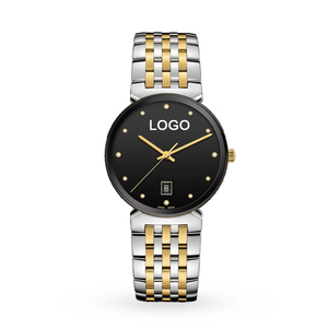 Reloj de Pulsera HANNAH MARTIN, Fabricante de Relojes con Logotipo Personalizado, Reloj Minimalista para Hombre, Clásico de Negocios, de Acero Inoxidable, con Fecha - Product Image 1