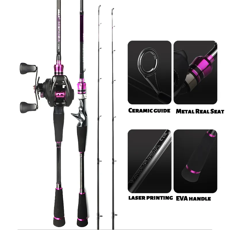 OBSESSION 2 Tips 24T 2.1m 2.4m Fishing Rods Casting Rod Equipment Vara De Pesca Reel Carretilha Fishing Rod Blank