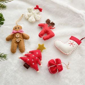 Petites béquilles en feutre de laine pour la décoration d'arbres DIY, accessoires élégants pour la Noël et pendentifs décoratifs - Product Image 1