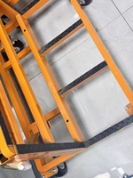 Troli Transportasi Kaca Lipat Model A-Frame, Keranjang Panel Baja Tugas Berat dengan Roda Putar Ber-Rem untuk Kaca Lembaran, Dapat Disesuaikan