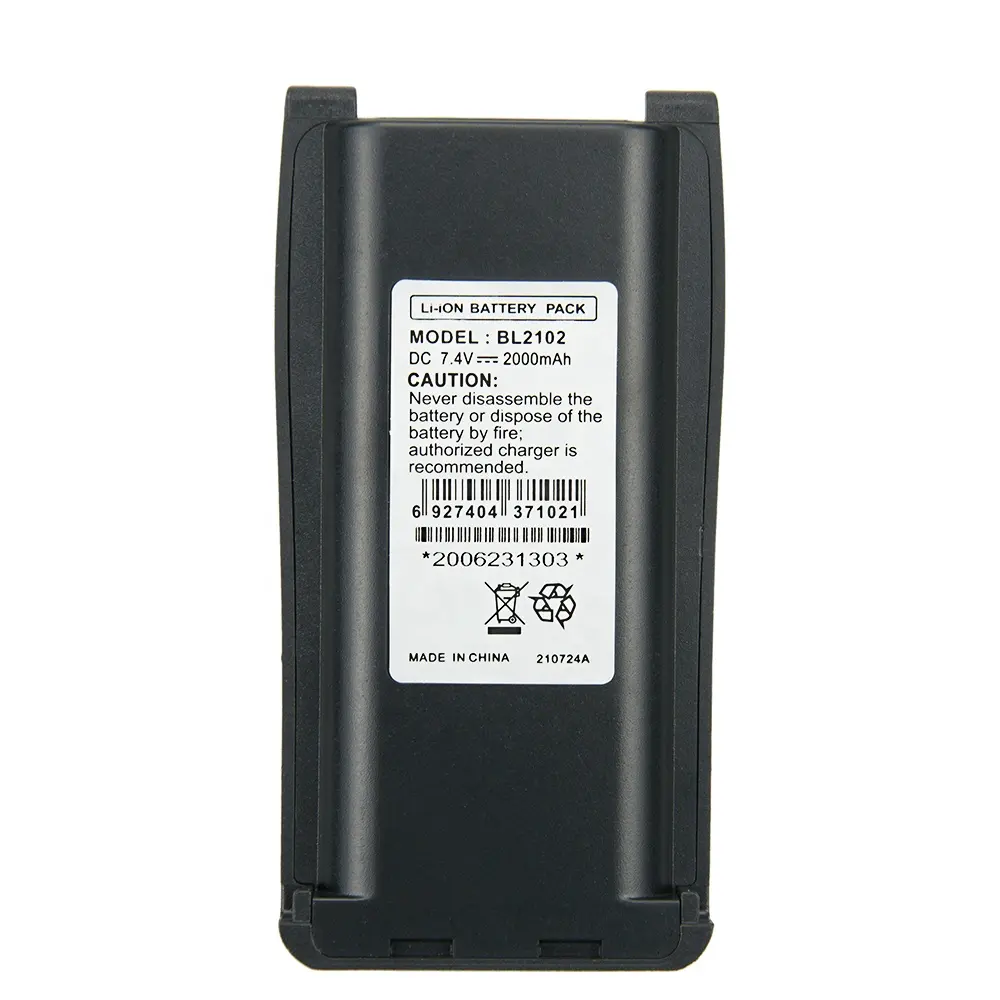 V130 7,4 V 2000mAh BL1703 BL1801 BL2102 Li-Akku für HYT TC700 TC710 TC780 TC780M Funkgerät-Akku für CH10L07-Ladegerät