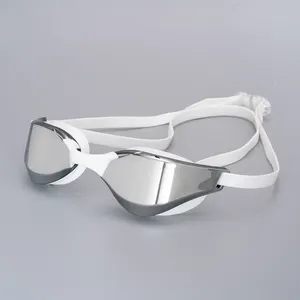 2022 Beliebte Adult Competition Sport Schwimm brille PC Objektiv Farbe UV400 Silikon Herren Schwimm brille