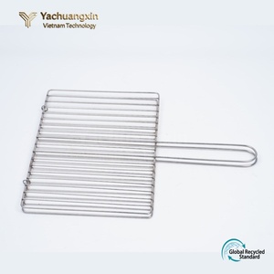 Grille de barbecue en acier inoxydable avec poignée pour la cuisson en plein air et les barbecues de camping - Product Image 6