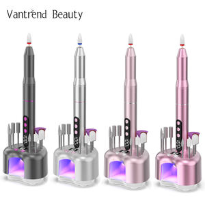 Fresa per Unghie Professionale Portatile 3-in-1 in Alluminio a Forma di Penna 35000RPM Senza Fili Ricaricabile con Lampada UV per Manicure Uso Salone e Domestico - Product Image 1
