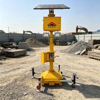 Tour d'éclairage solaire LED avec contrôleur MPPT, éclairage de chantier mobile sur chenilles, système de charge et de stockage optique intégré pour l'éclairage des tunnels