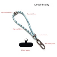 Dragonne de poignet 7 mm – 104 couleurs disponibles – Style court et réglable – Sangle de téléphone portable ultra-légère et portable – Fonctionnalités anti-perte et anti-vol