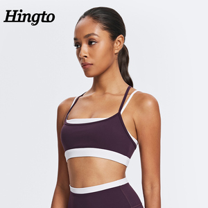 Wholesaler Adjustable Compression <strong>Bra</strong> Running Yoga Top False Two Piece Color Block <strong>Sports</strong> <strong>Bra</strong> Custom Fitness Gym <strong>Bra</strong> for Women - Product Image 5