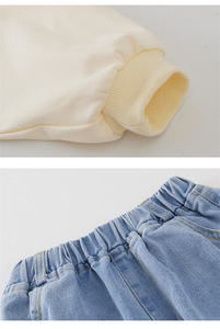 Conjuntos de Ropa Deportiva para Niños, Conjuntos de Pantalones para Niñas con Jeans de Mezclilla al por Mayor - Product Image 5