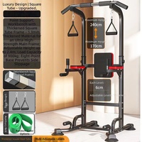 Barre de traction autoportante en acier unisexe sans perçage pour usage domestique, équipement de gym multifonctionnel, barre de fitness intérieure pour entraînements à domicile