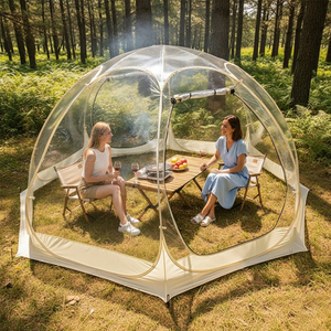 Dôme géodésique, <span class=keywords><strong>tente</strong></span> pop-up, maison à bulles transparente, auvent en forme d'igloo, imperméable en PVC, gazebo familial, serre de jardin, abri pour le camping en plein air - Product Image 1