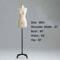 Mannequins de couture ajustables pour femme avec support flexible en mousse et tissu pour tailleur