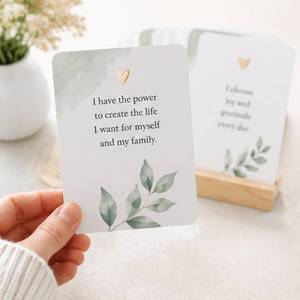 Tarjetas de Afirmación de Maternidad Personalizadas de Alta Calidad, Regalo para Baby Shower, para Mujeres Embarazadas, Juego de Cartas de Apoyo Emocional con Soporte - Product Image 2