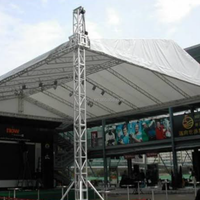 Structure de toit en alliage d'aluminium modulaire, capacité de charge de 500 kg, installation rapide, certifiée TUV, éclairage de scène extérieur, événementiel