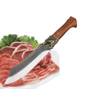 Chinese Chef Bone Cutting Knife Outdoor Hunting Cutting Wood Chopping Bamboo Sickle Cutting Multifunctional Knife