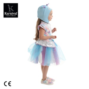 ODM venta al por mayor <span class=keywords><strong>Alien</strong></span> Cosplay <span class=keywords><strong>disfraz</strong></span> con diadema niñas Halloween carnaval fiesta actuación vestido para niños - Product Image 2