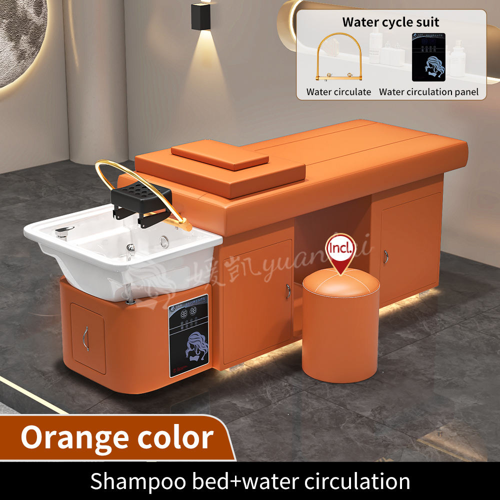 Shampoo bed + water circulation