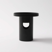 Brûleur d'huiles essentielles Maxery en laiton massif noir, lampe d'aromathérapie, chauffe-cire moderne minimaliste en métal