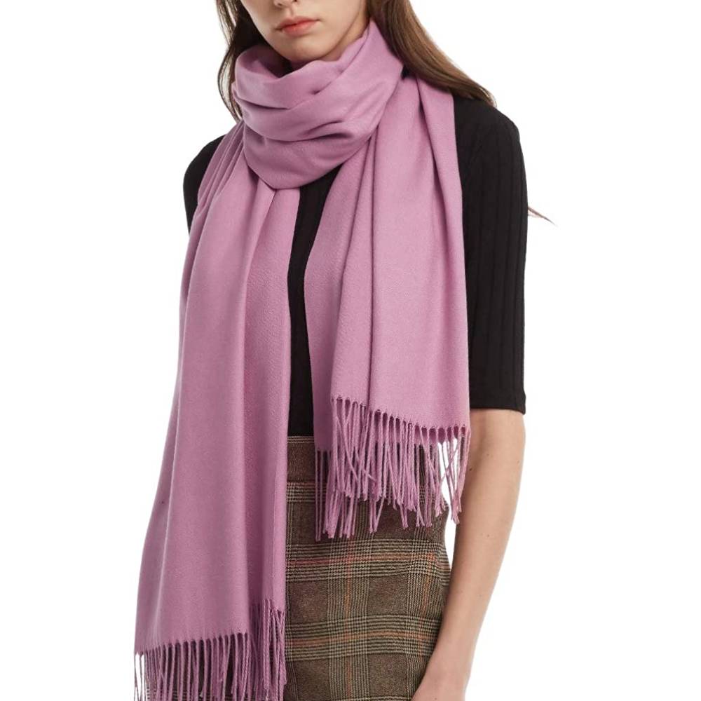 Sciarpa invernale da donna all'ingrosso in fabbrica Cashmere Feel scialle Pashmina avvolge sciarpe morbide e calde per le donne sciarpa lavorata a maglia per adulti