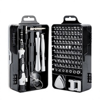 Set Obeng Perbaikan Ponsel 115 in 1 Multifungsi, Kit Obeng Presisi dengan Bit Magnetik dan Kotak untuk Perangkat Elektronik