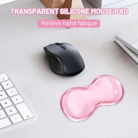 Repose-poignet en gel transparent personnalisé en forme d'oreiller, tapis de souris de jeu avec changement de couleur progressif résistant à l'eau pour la maison et le bureau