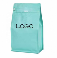 Sac d'emballage de grains de café zip-lock personnalisé sac en plastique à huit joints latéraux