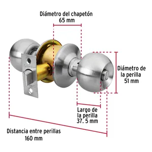 Scatola con 3 unità di blocco a sfera cilindrica, bagno, cromo, blister, di base - Product Image 2