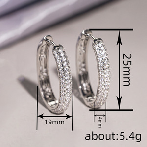 Orecchini a Cerchio Sottile a Forma di U, Gioielli Minimalisti alla Moda per Donne - Product Image 3