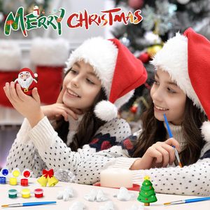 Kit <span class=keywords><strong>de</strong></span> peinture <span class=keywords><strong>de</strong></span> Noël, kit <span class=keywords><strong>de</strong></span> peinture sur plâtre pour enfants, <span class=keywords><strong>bonhomme</strong></span> <span class=keywords><strong>de</strong></span> <span class=keywords><strong>neige</strong></span>, Père Noël, sapin <span class=keywords><strong>de</strong></span> Noël, pingouin, arts créatifs - Product Image 5