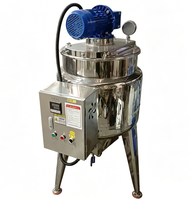 Vente en gros 100 litres chauffage électrique 316 récipient en acier inoxydable 220V mélangeur sous vide machine huile cosmétique lotion produits chimiques