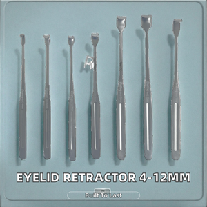 Retractor de Párpados de Acero Inoxidable Manual para Cirugía Oftálmica y Plástica, Instrumento Quirúrgico de 4-12 mm, Marca Mahersi - Product Image 2