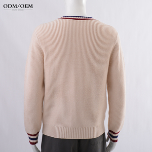 Suéter Personalizado con Logotipo OEM y ODM para Hombre, Cuello en V, Tejido de Punto, Manga Larga, Suéteres de Moda, Jerseys de Invierno - Product Image 4