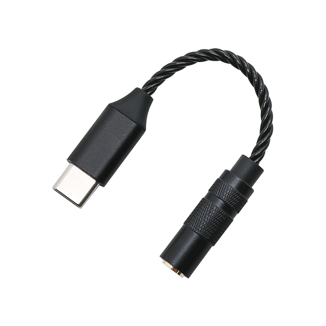 TYPE-C to 3.5mm Audio Adapter CB1200 Chip 384KHz/32bit DAC HIFI Headphone IEM Audio Decoder Cable for Android Windows HarmonyOS