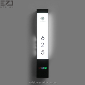 ป้ายห้องพักโรงแรมอะคริลิคแบบมีไฟส่องสว่างทันสมัย EZD รองรับระบบกริ่งประตูอัจฉริยะสำหรับโครงการโรงแรม ป้ายประตูโรงแรม - Product Image 5