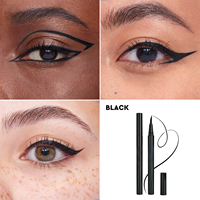 Stylo Eyeliner Liquide à Pointe Précise avec Logo Personnalisé, Imperméable, Anti-Bavures, Longue Durée, Noir