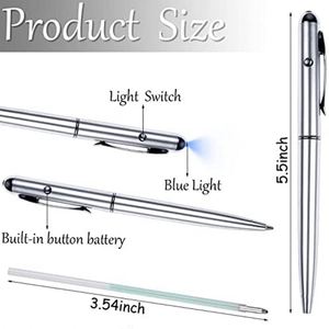 Promotional Led UV Light Magic Spy Cheating <b>Pen</b> With Secret Invisible Ink for Kids Children - Product Image 4