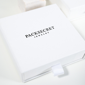 Custom Logo Sliding Drawer Jewelry Packaging Box Cardboard <b>Paper</b> Necklace Storage Gift Box with Foam Insert - Product Image 3