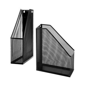 High Quality Desktop Accessories Black Metal Mesh File Magazine Holder Desktop Organizers <b>Office</b> Desktop - Product Image 2