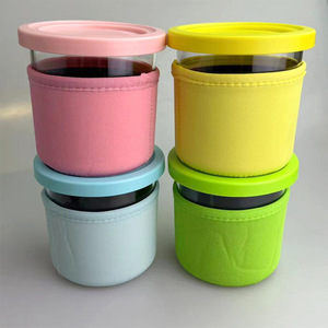 En stock Tasse à café isolée minimaliste de 16 oz en tissu anti-froid avec manchon avec design <span class=keywords><strong>Ninja</strong></span> pour la crème glacée - Product Image 1