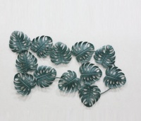 MÉTAL VERT FEUILLE MUR ART POUR LA MAISON