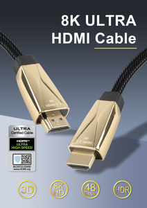 Certifié pour HDMI 2.1 câble audio vidéo <span class=keywords><strong>Ultra</strong></span> haute vitesse 1m à 8K Full HD 48Gbps pour moniteur projecteur Sync Box Display - Product Image 3