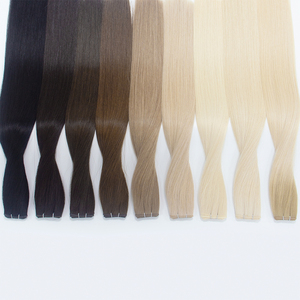 Estensioni per <span class=keywords><strong>capelli</strong></span> umani vergini al 100% Luxsea 15A con nastro adesivo, a doppia trama, cuticole allineate, invisibili, 18-28 pollici - Product Image 3