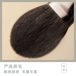 20-Piece Animal Hair Makeup <b>Brush</b> Set Wooden Handle Natural Bristles For <b>Blush</b> Concealer And Eyebrow Application - Product Image 3