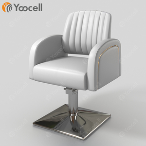 Yoocell – station de coiffure moderne avec miroir, ensemble doré, pour salon de coiffure, chaise de barbier - Product Image 6