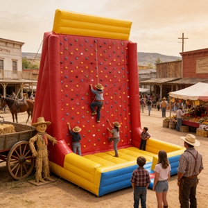 <span class=keywords><strong>Château</strong></span> gonflable confortable pour jouer en extérieur avec un coin d'escalade fermé pour les jeunes enfants à explorer - Product Image 1