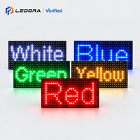Modul Layar LED P10 Indoor SMD Merah Teks Bergulir 500cd Kecerahan Tinggi untuk Iklan Toko Garansi 5 Tahun