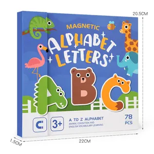 STEM Idades 3+ Crianças Sight Palavras Quebra-cabeça Letra ABC Aprendizagem Quebra-cabeças de Alfabeto de Madeira