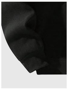 Men's Solid Color Pullover <b>Hoodies</b> Breathable Warm Winter Wear Made of Polyester/Cotton Material - Product Image 3