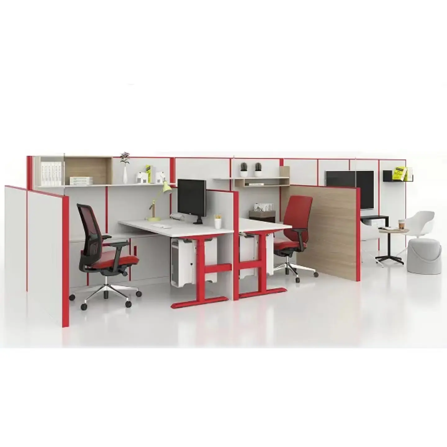 Muebles de oficina multifuncionales minimalistas modernos, dos etapas, doble motor, mesa de elevación ajustable, estación de oficina