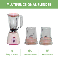 Gümüş Crest 3 In1 sıkacağı mutfak aletleri 1500ml cam kavanoz çok fonksiyonlu mikser Blender