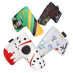 Colorful Leather Handmade Golf Accessories Putter Head Covers Golf Headcover Club Covers